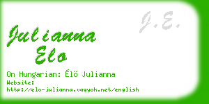 julianna elo business card